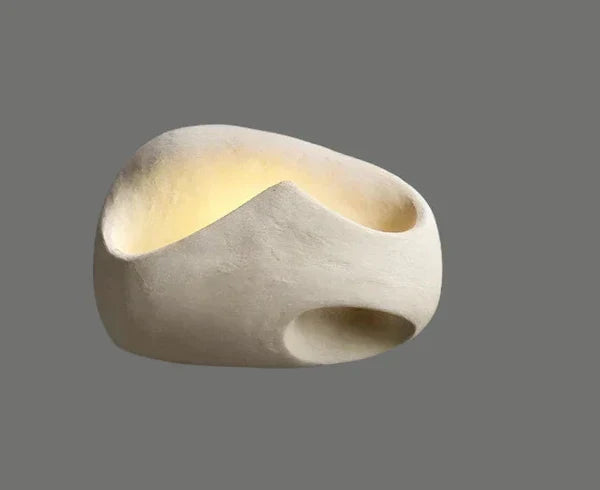 Designerska Lampa Ścienna w Stylu Organicznego Kamienia