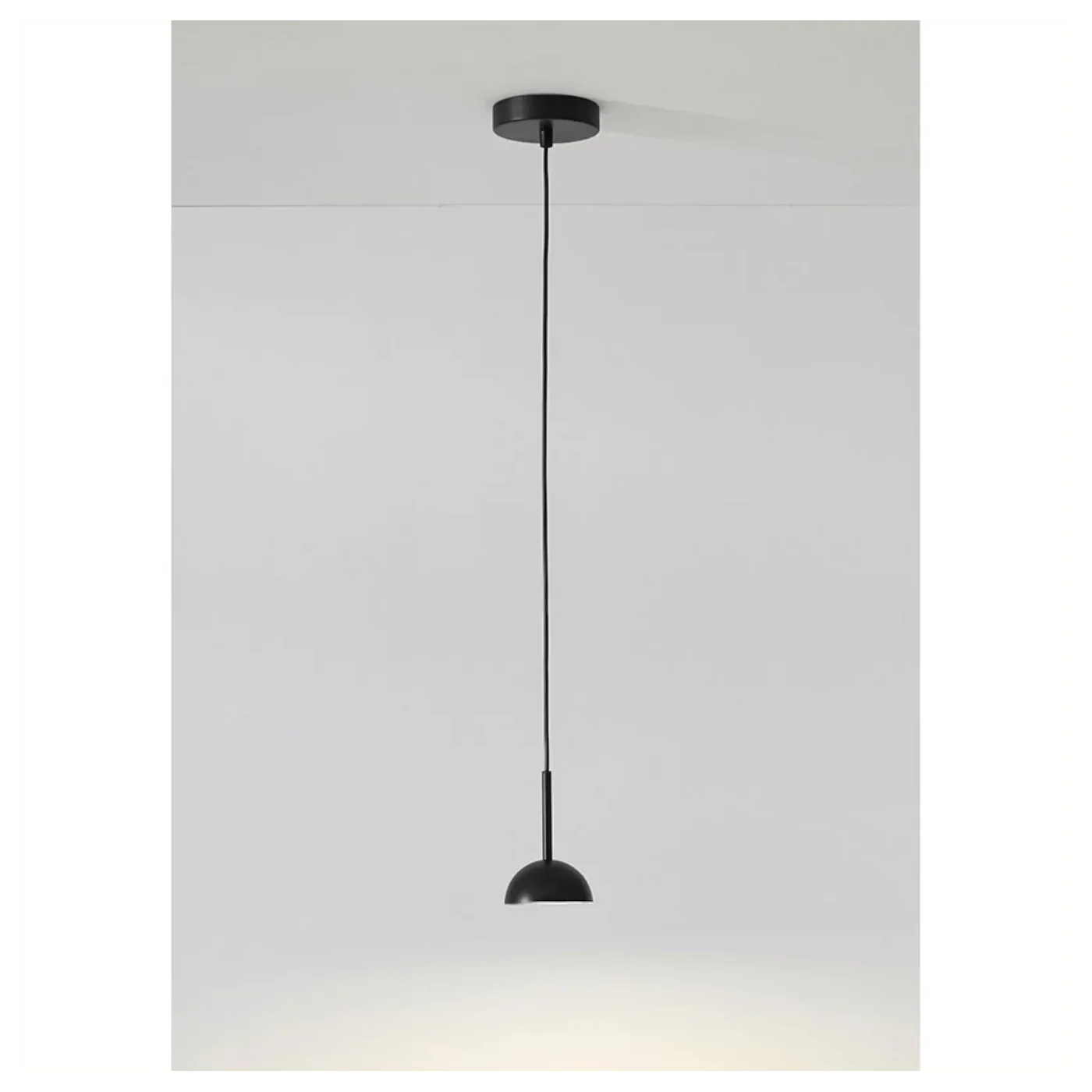 Lampa wisząca minimalistyczna czarna lampa sufitowa LED