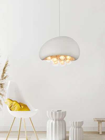Designerska Lampa Sufitowa z Kulistymi Kloszami w Kształcie Baniek