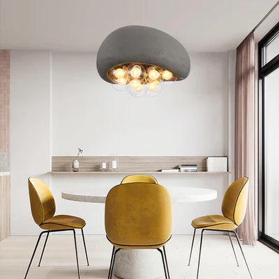 Designerska Lampa Sufitowa z Kulistymi Kloszami w Kształcie Baniek
