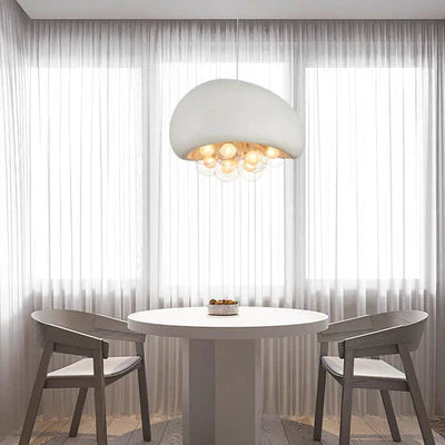 Designerska Lampa Sufitowa z Kulistymi Kloszami w Kształcie Baniek