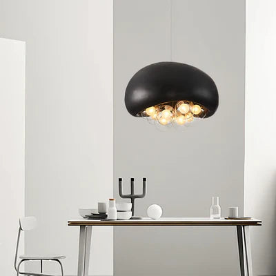 Designerska Lampa Sufitowa z Kulistymi Kloszami w Kształcie Baniek