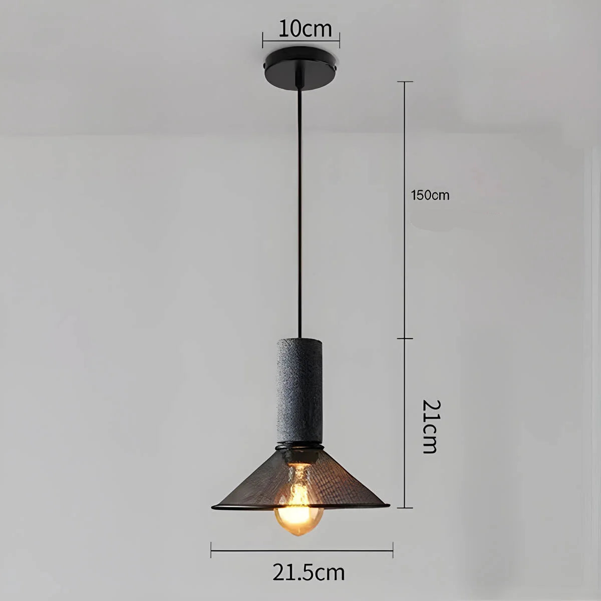 Industrialna lampa wisząca loft LED z metalowym kloszem siatkowym