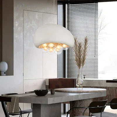 Designerska Lampa Sufitowa z Kulistymi Kloszami w Kształcie Baniek