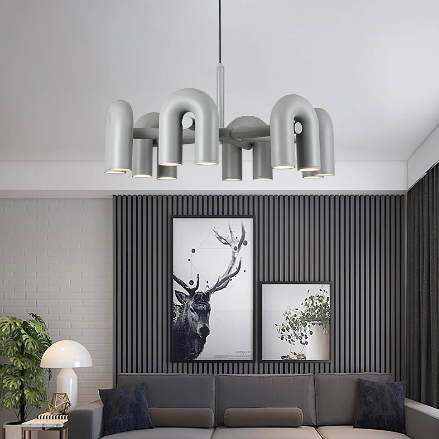 Designerska Lampa Wisząca o Rzeźbiarskiej Formie – Nowoczesne Oświetlenie