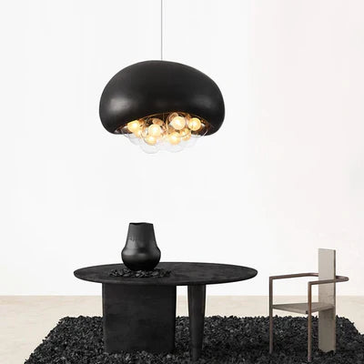Designerska Lampa Sufitowa z Kulistymi Kloszami w Kształcie Baniek