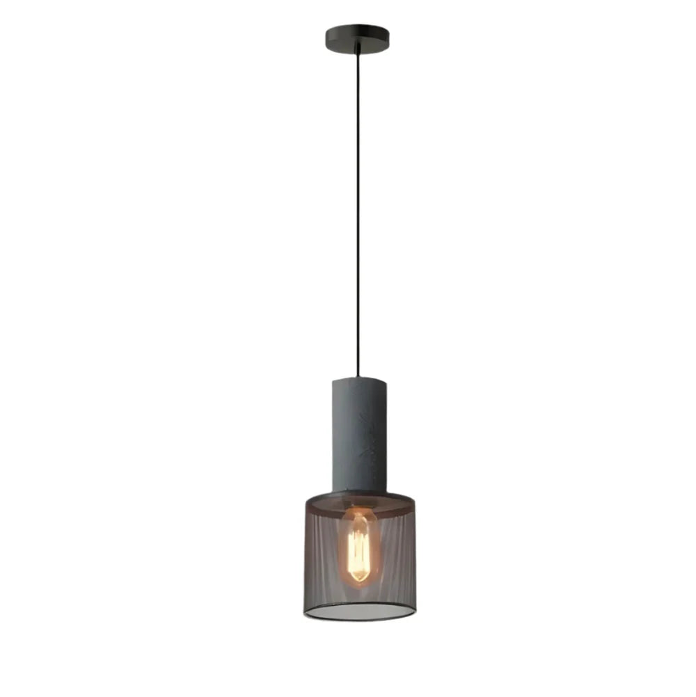 Industrialna lampa wisząca loft LED z metalowym kloszem siatkowym