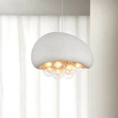 Designerska Lampa Sufitowa z Kulistymi Kloszami w Kształcie Baniek