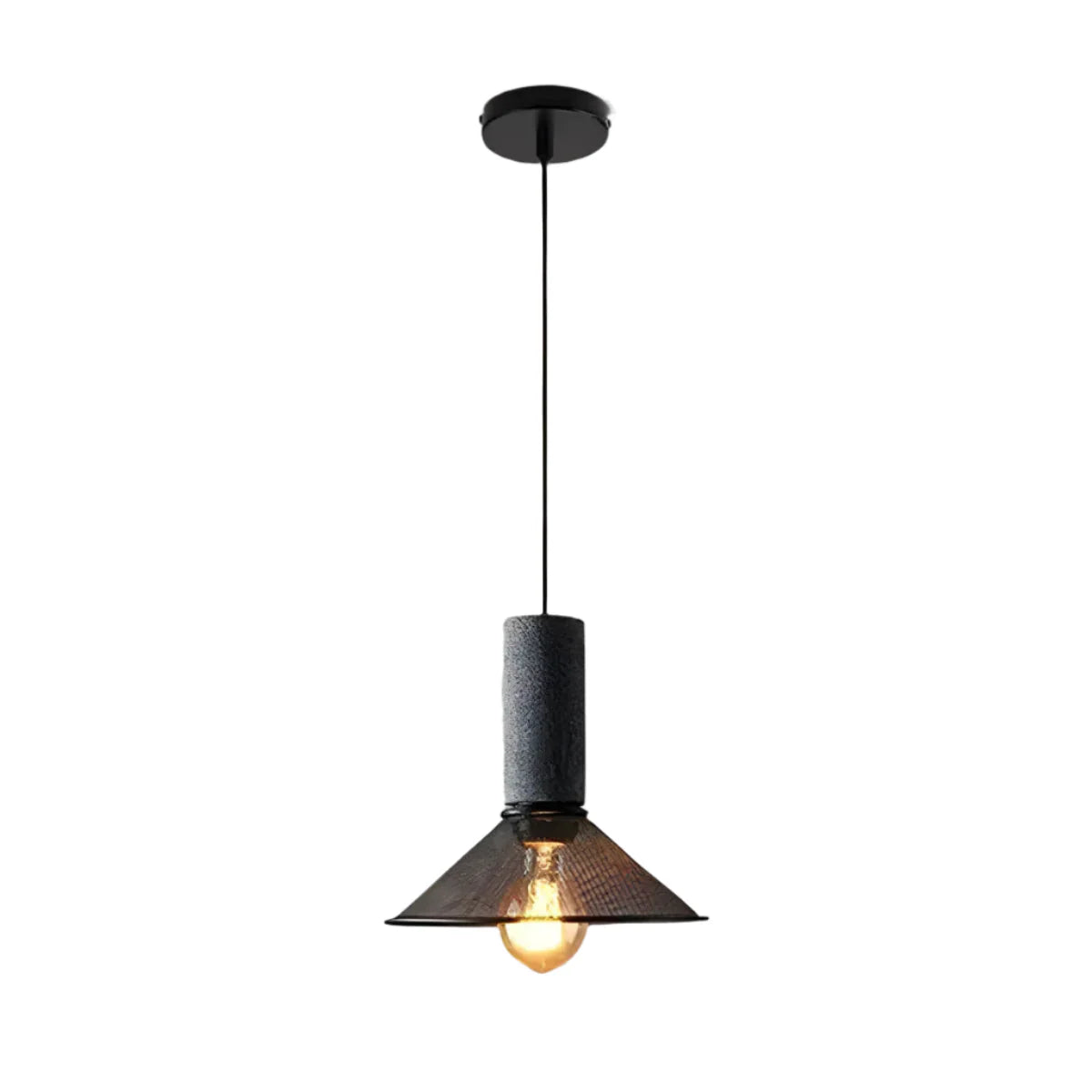 Industrialna lampa wisząca loft LED z metalowym kloszem siatkowym