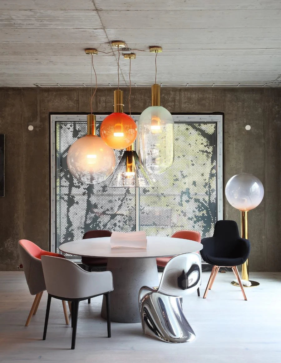 Designerska Lampa Wisząca LED – Nowoczesne Formy ze Szkła