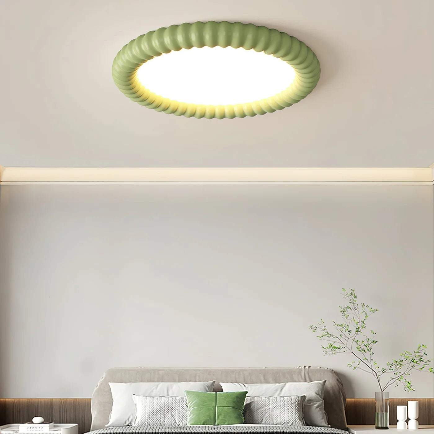 Nowoczesna Lampa sufitowa Plafoniera LED z Dekoracyjnym Obramowaniem