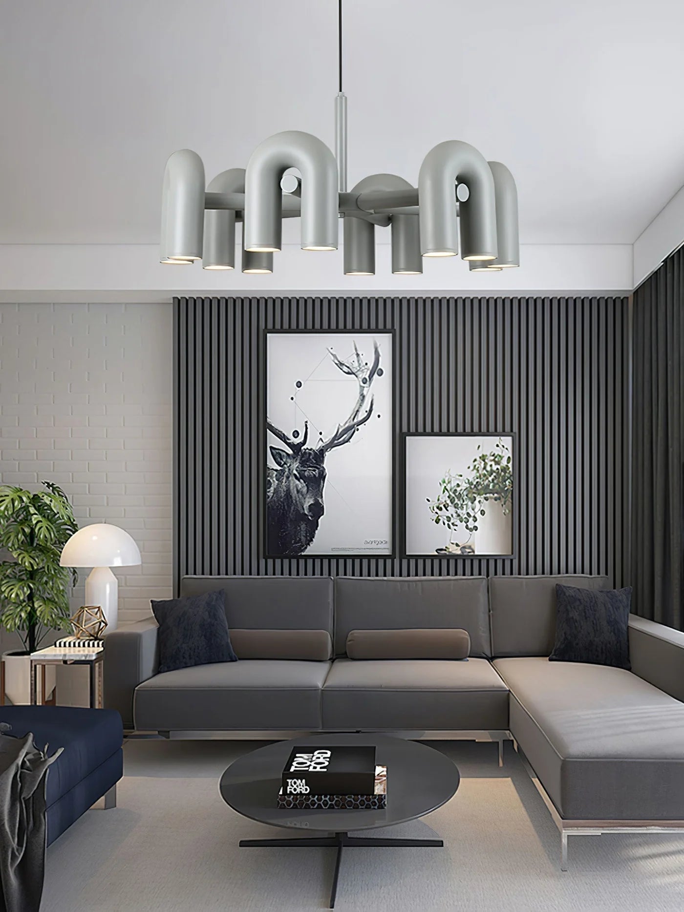 Designerska Lampa Wisząca o Rzeźbiarskiej Formie – Nowoczesne Oświetlenie