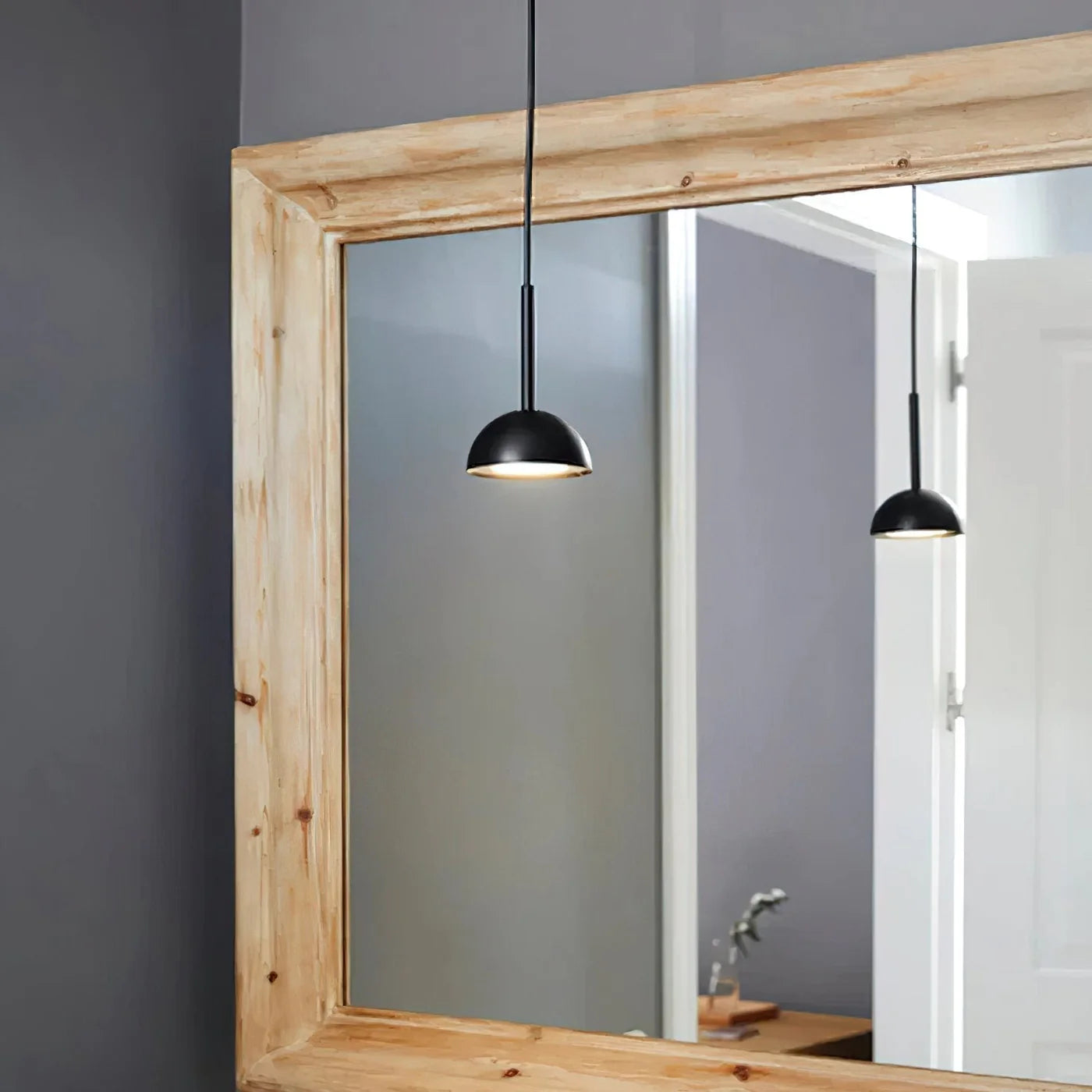 Lampa wisząca minimalistyczna czarna lampa sufitowa LED