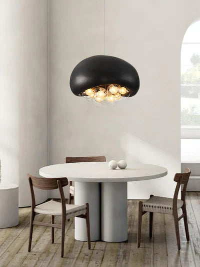 Designerska Lampa Sufitowa z Kulistymi Kloszami w Kształcie Baniek