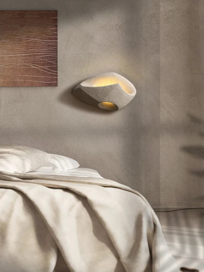Designerska Lampa Ścienna w Stylu Organicznego Kamienia