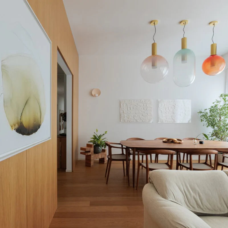 Designerska Lampa Wisząca LED – Nowoczesne Formy ze Szkła