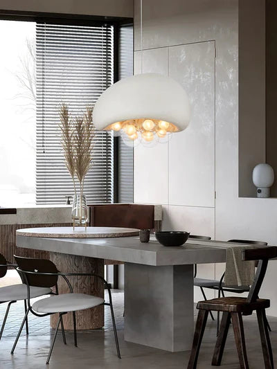 Designerska Lampa Sufitowa z Kulistymi Kloszami w Kształcie Baniek