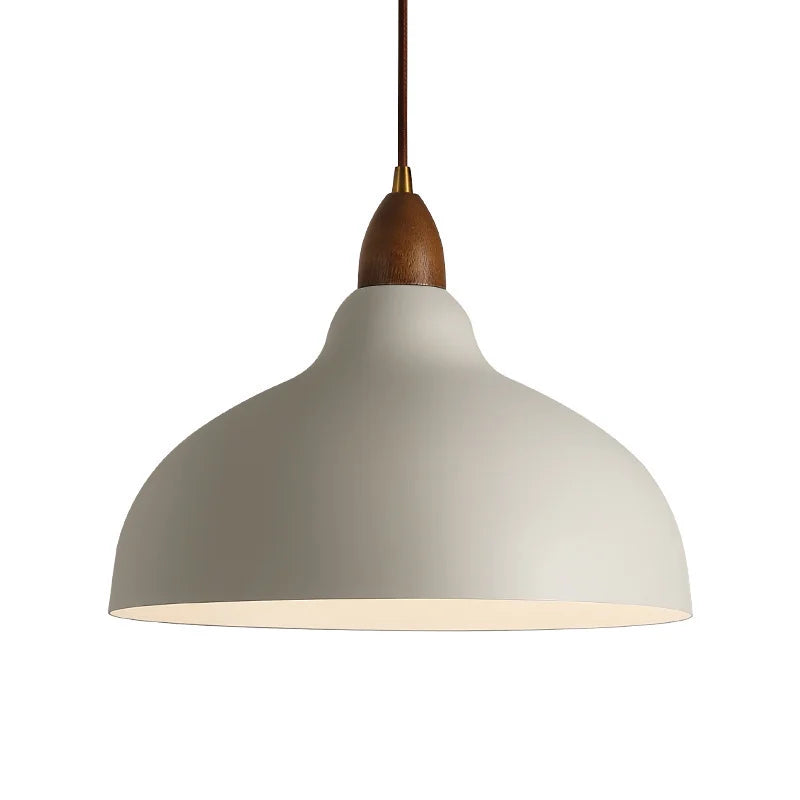 Nowoczesna Lampa Wisząca z Akcentem Drewnianym – Minimalistyczny Design
