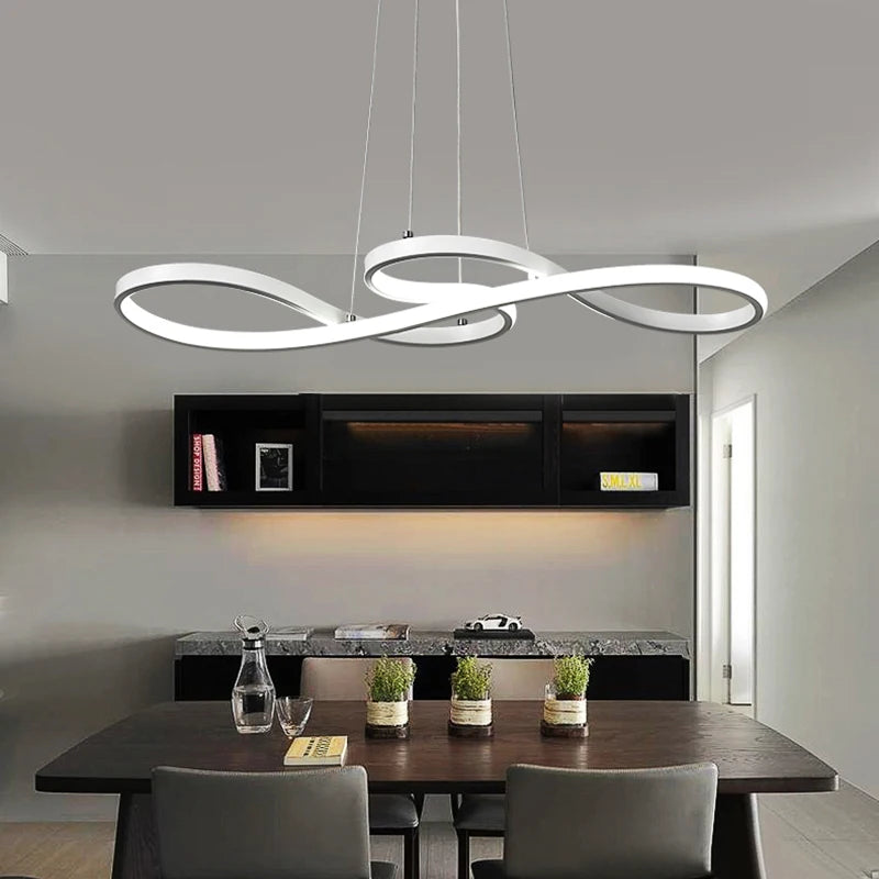 Lampa Wisząca LED w Kształcie Nut Muzycznych – Kreatywne Nowoczesne Oświetlenie Sufitowe