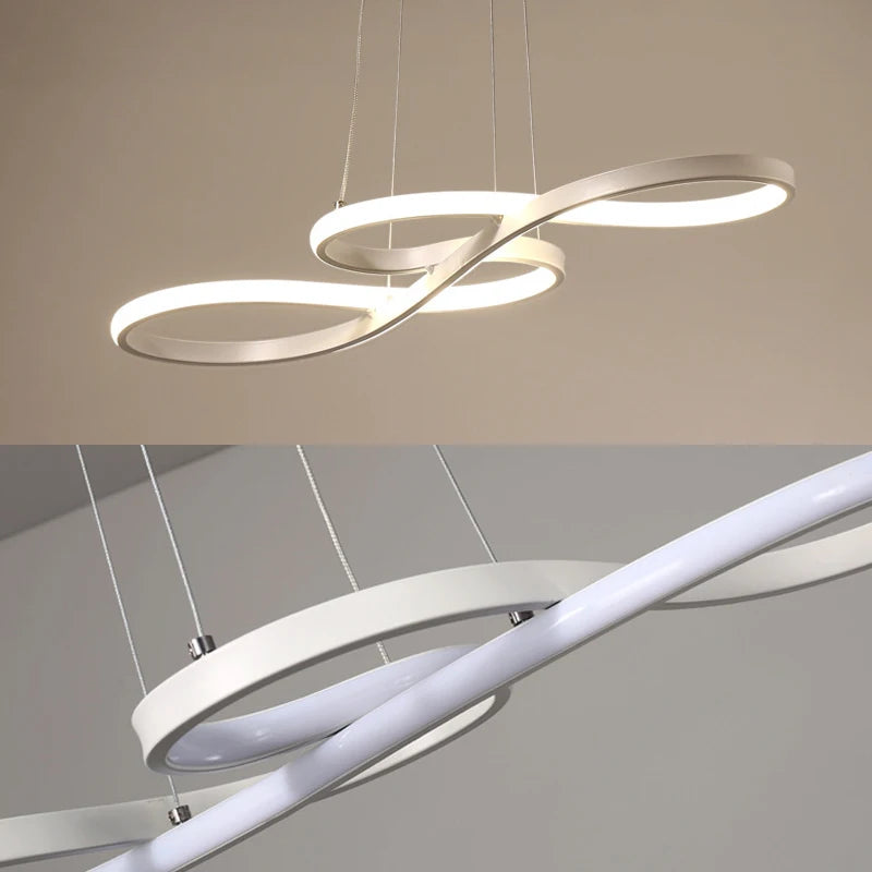 Lampa Wisząca LED w Kształcie Nut Muzycznych – Kreatywne Nowoczesne Oświetlenie Sufitowe