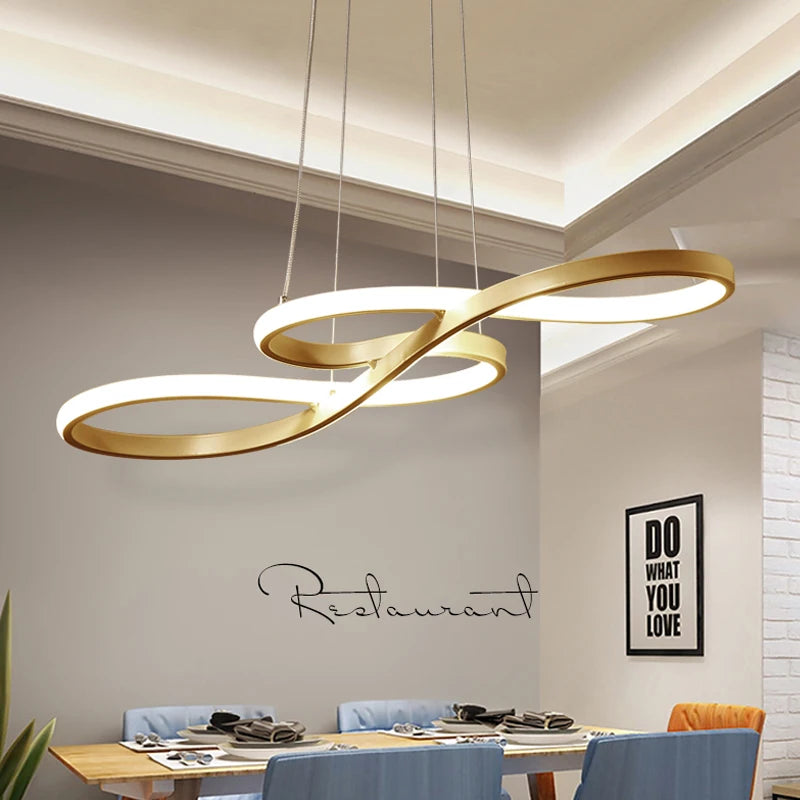 Lampa Wisząca LED w Kształcie Nut Muzycznych – Kreatywne Nowoczesne Oświetlenie Sufitowe