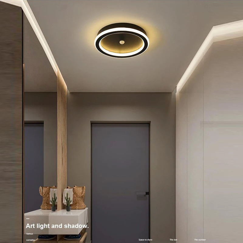 Nowoczesna Lampa Sufitowa LED z Geometrycznym Kształtem