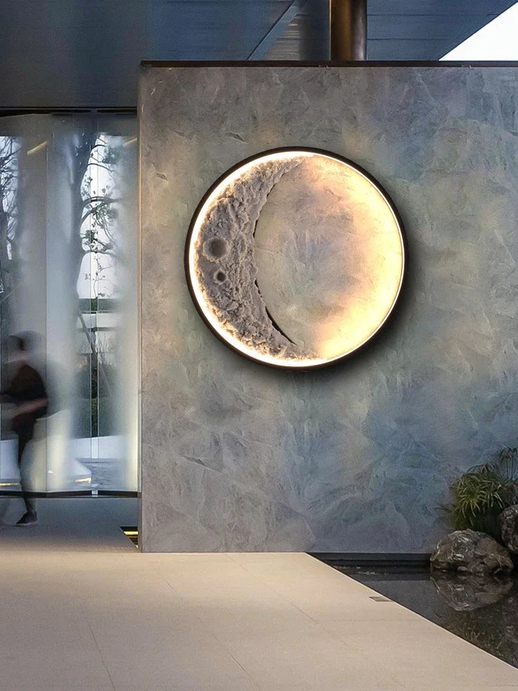 Lampa Ścienna LED 3D Księżyc