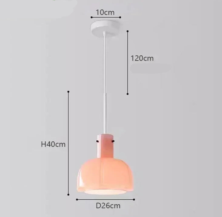 Kreatywna Szklana Lampa Wisząca do Salonu i Jadalni