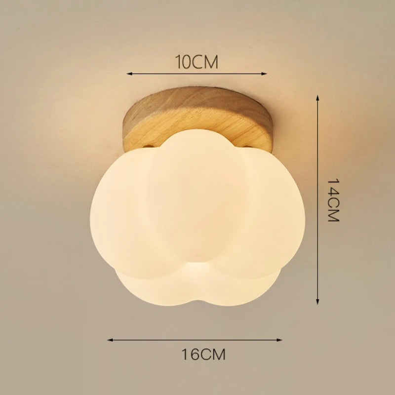 Nowoczesna Lampa Sufitowa z Dekoracyjnym Kloszem