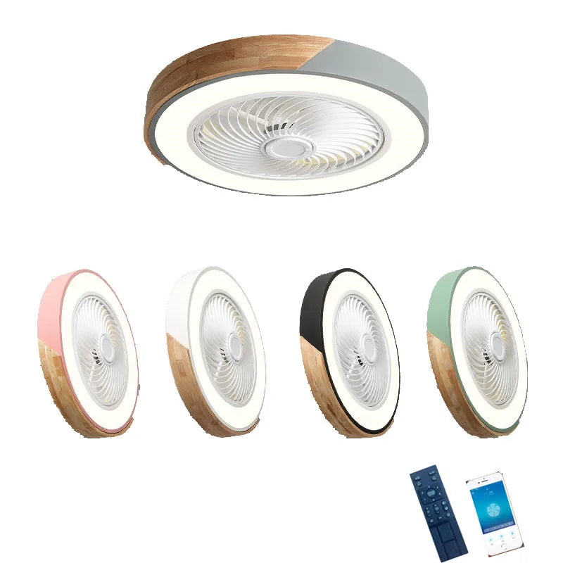 Nowoczesna lampa sufitowa LED z wbudowanym cichym wentylatorem i pilotem – 2 w 1 oświetlenie i chłodzenie