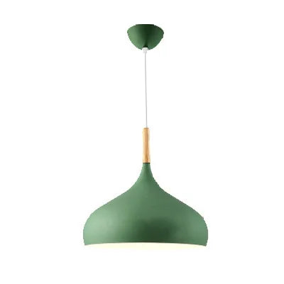 Nowoczesna lampa wisząca o zaokrąglonym kształcie