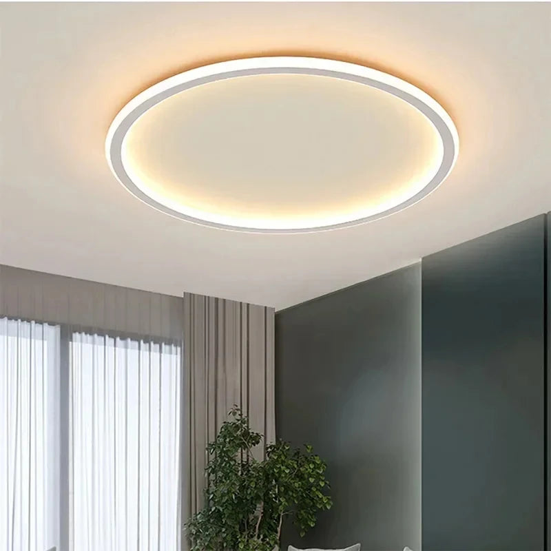Nowoczesna lampa sufitowa LED w kształcie okręgu