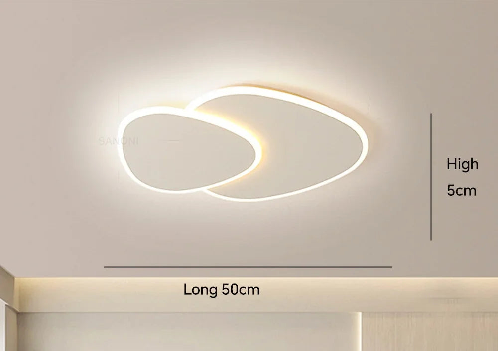 Nowoczesna lampa sufitowa LED – Abstrakcyjna lampa natynkowa