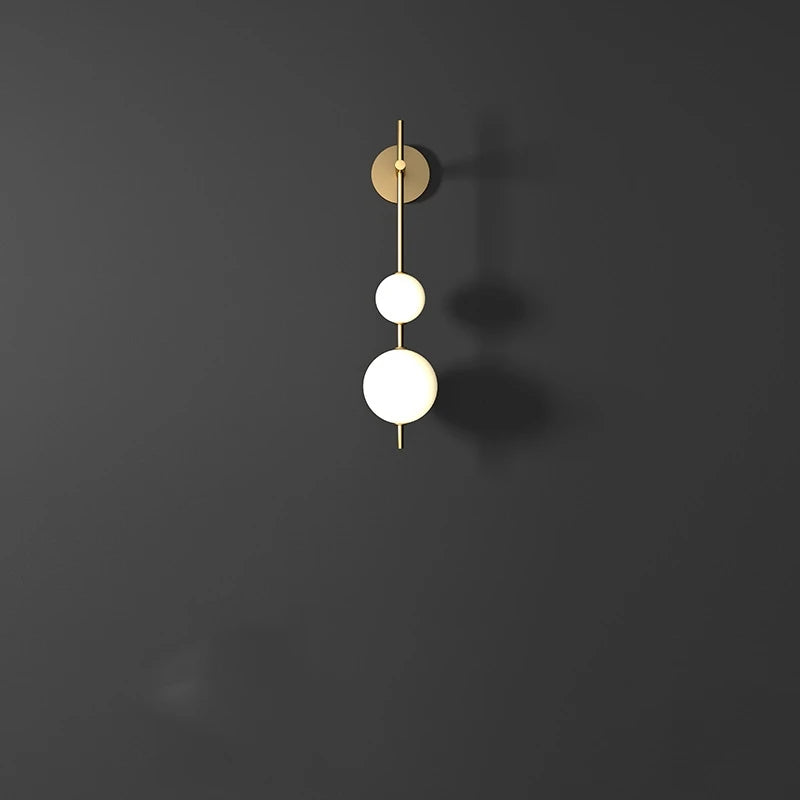 Nowoczesny Kinkiet Geometryczny z Kulami LED