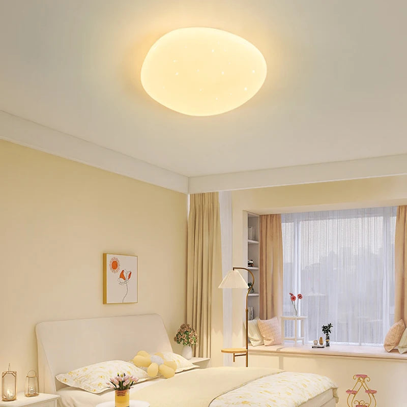 Organiczna Lampa Sufitowa LED Naturalny Kształt Kamienia