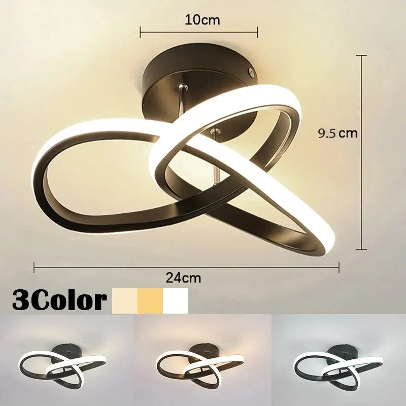 Nowoczesna lampa sufitowa LED żyrandol – geometryczna oprawa w stylu modern
