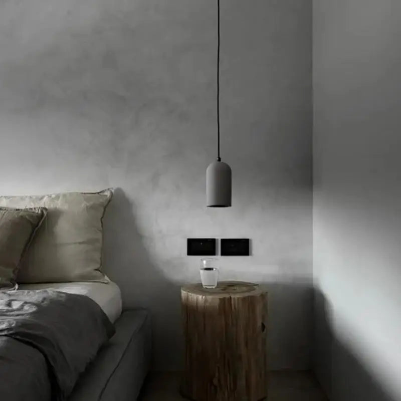 Industrialne Lampy Wiszące z Kloszem Betonowym / Terrazzo – Minimalistyczny Styl Loft