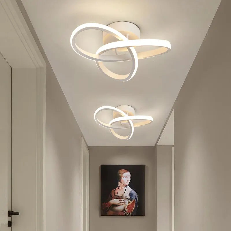 Nowoczesna lampa sufitowa LED żyrandol – geometryczna oprawa w stylu modern