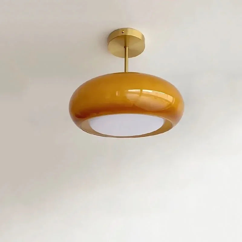 Elegancka Lampa wisząca sufitowa z kloszem szklanym