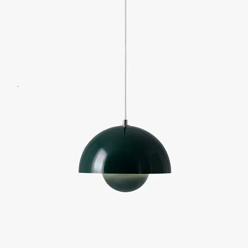 Lampa wisząca LED o półkulistym kształcie