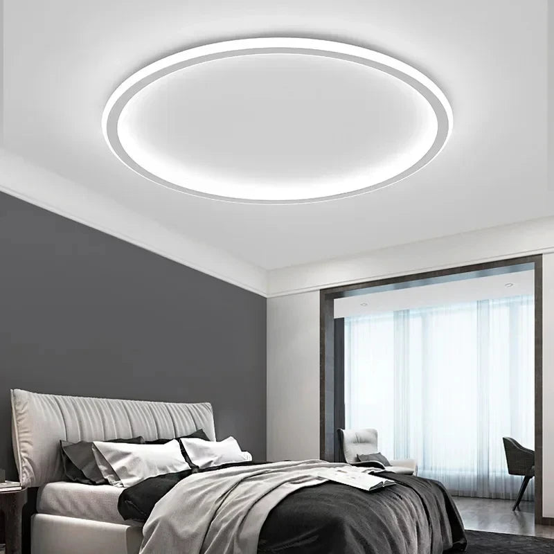 Nowoczesna lampa sufitowa LED w kształcie okręgu