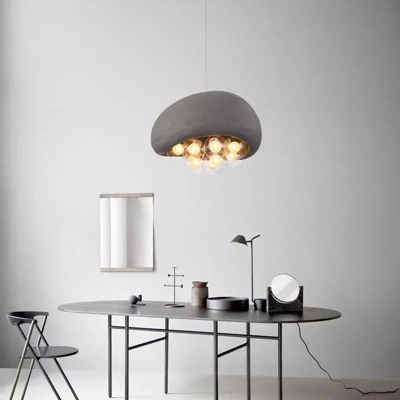 Designerska Lampa Sufitowa z Kulistymi Kloszami w Kształcie Baniek