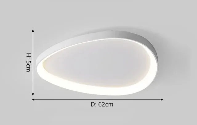 Asymetryczna lampa sufitowa LED – Nowoczesna natynkowa lampa