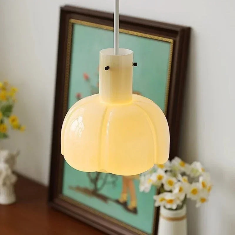 Kreatywna Szklana Lampa Wisząca do Salonu i Jadalni