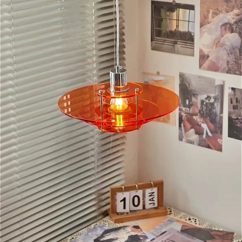 Nowoczesna Warstwowa Wisząca Lampa Akrylowa