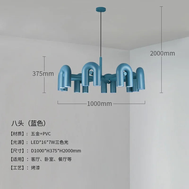 Designerska Lampa Wisząca o Rzeźbiarskiej Formie – Nowoczesne Oświetlenie