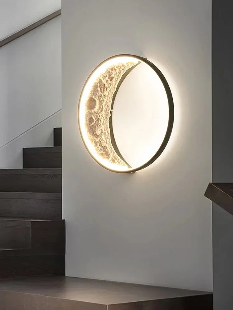 Lampa Ścienna LED 3D Księżyc