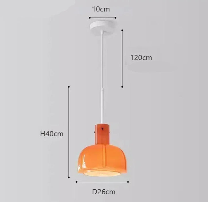 Kreatywna Szklana Lampa Wisząca do Salonu i Jadalni