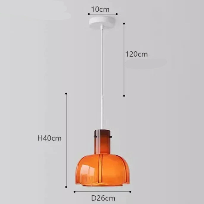 Kreatywna Szklana Lampa Wisząca do Salonu i Jadalni