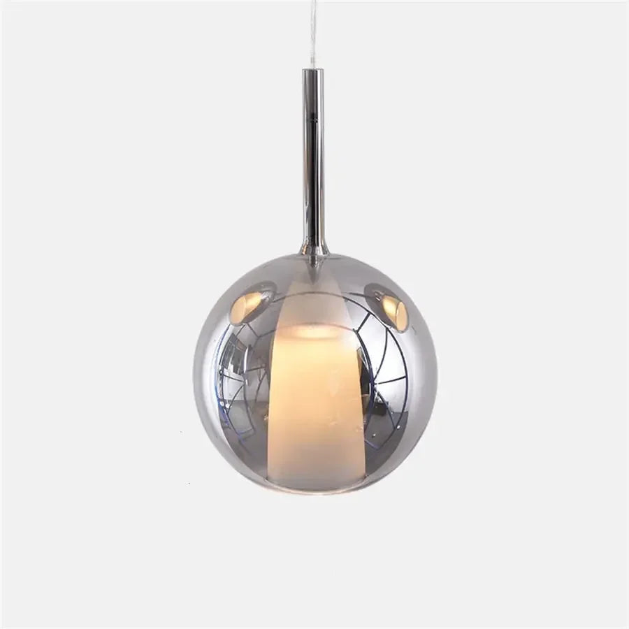 Nowoczesna lampal wisząca z kloszami ze szkła – Lampa sufitowa typu cluster z dymionym szkłem